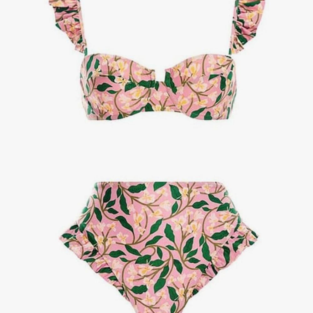Floral Pink Bikini Set